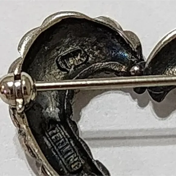 David Yurman 10k gold and white gold braided brooch‎ pin